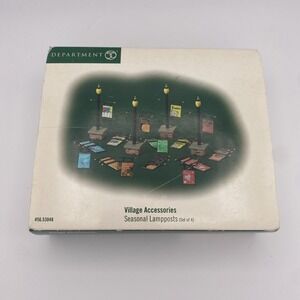 Dept 56 53048 Village Accessories Seasonal Lampposts (Set of 4) LN/Box